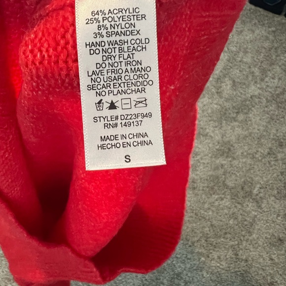 Women's Vibrant Red Sweater - Picture 7 of 7